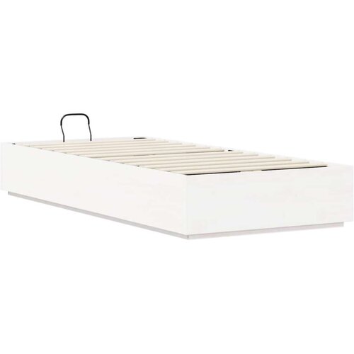  Otoman krevet s pohranom Bijeli 80 x 200 cm Masivna borovina - Bijeli 80 x 200 cm Slike