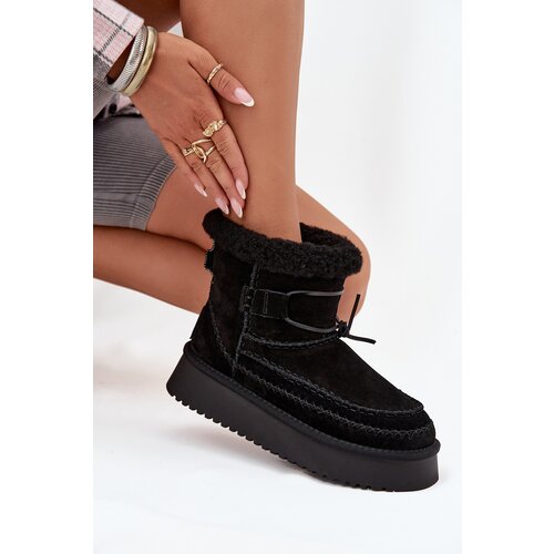 Big Star Suede Snow Boots for Women with Decorative Stitching Big Star Slike