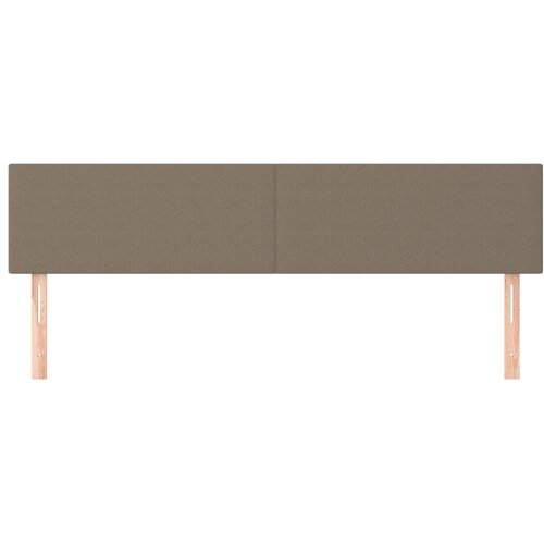  Uzglavlja smeđesiva 180x5x78/88 cm od tkanine Slike