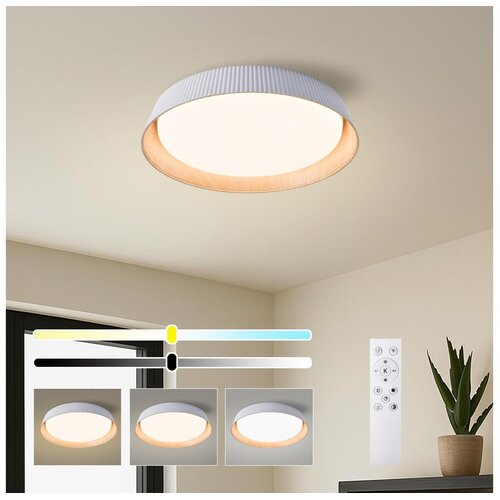 Brilagi LED prigu&scaron;iva stropna svetiljka ORINO LED/54W/230V 3000-6000K bela, prečnik 43 cm + daljinski upravljač Cene