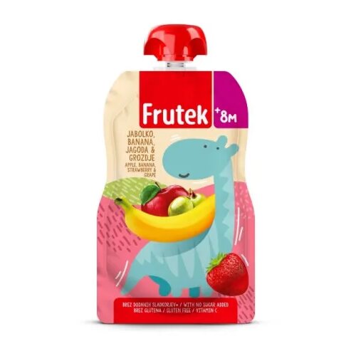 Frutek pouch jagoda,jabuka,banana i grozđe 110g Cijene