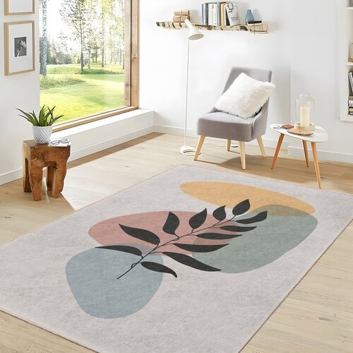 Mila Home kremno bel pralen tekač 80x200 cm illustrated autumn &amp;ndash; Slike