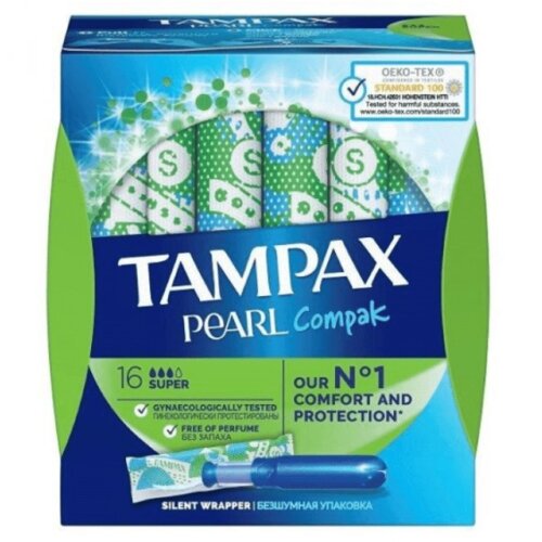 Tampax compak pearl super tamponi, 16 komada Cene
