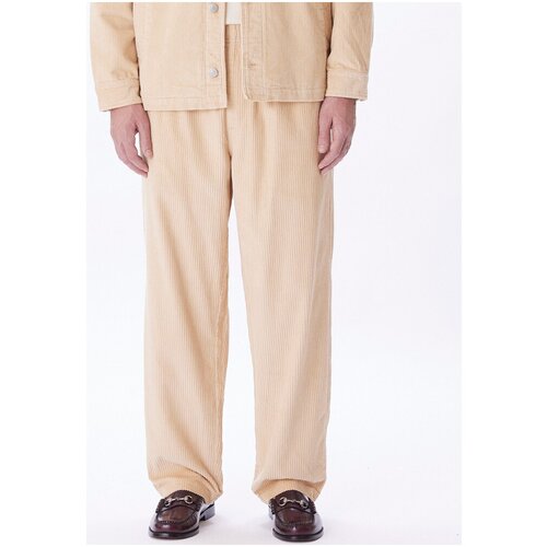 Obey Hlače Easy cord pant Bež Slike