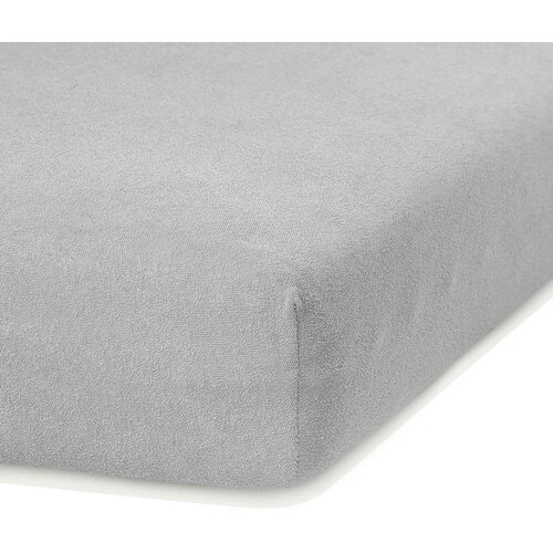 AmeliaHome Svetlo siva elastična rjuha z visoko vsebnostjo bombaža Ruby, 120/140 x 200 cm Cene
