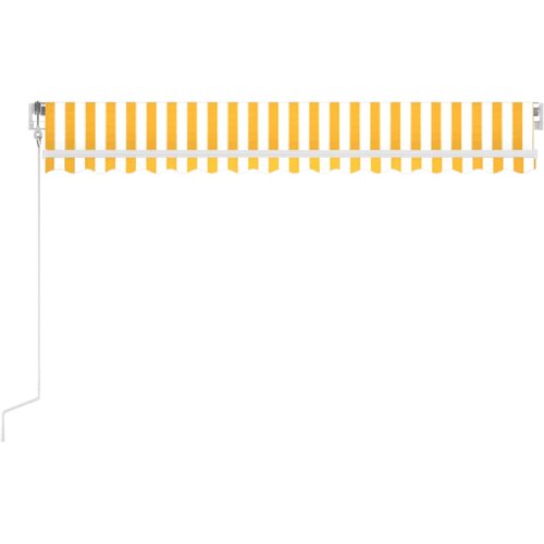  Automatska tenda sa senzorom LED 400x350 cm žuto-bijela Slike