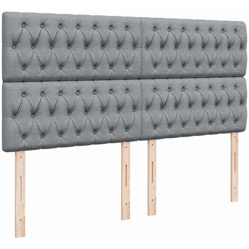 vidaXL Krevet s oprugama i madracem svjetlosivi 200 x 200cm od tkanine Cijene