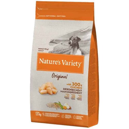 Nature's Variety Hrana za pse Mini Adult gain Original, Piletina - 1.5 kg Cene