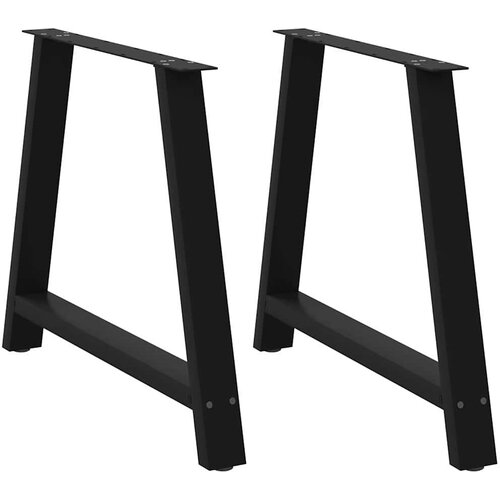 VidaXL Noge stolića za kavu A-oblika 2 kom crne 90x(72-73) cm čelik Slike