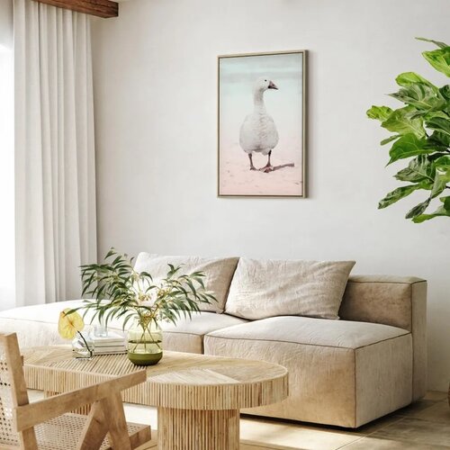  Slika - Winter Duck (1 Part) Vertical 40x60 U prirodnom drvenom okviru Slike