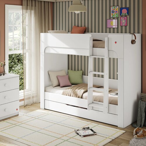 Varia White KREVET NA SPRAT (90x200 cm) Slike