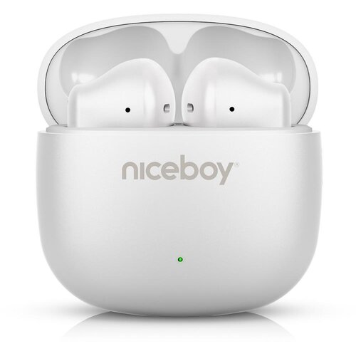 Niceboy beans 4 pop - bežične slu&scaron;alice, 200 mah + 2x 30 mah, IPX4, bele Cene