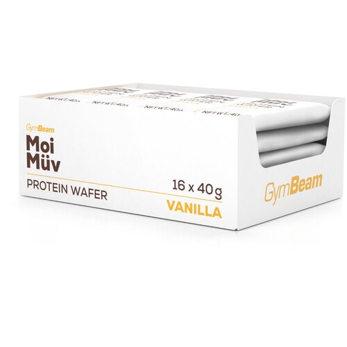GymBeam MoiM&amp;uuml;v Protein Wafer 20 x 40 g le&amp;scaron;nik Slike
