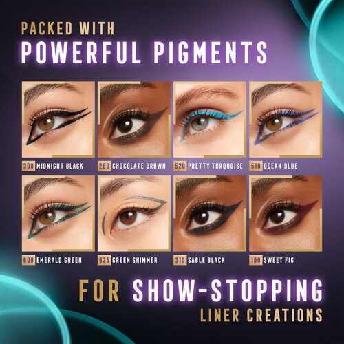 Max Factor Masterpiece Wow Liner Waterproof vodoodporni svinčnik za oči odtenek 310 Sable Black 1.2 g Slike