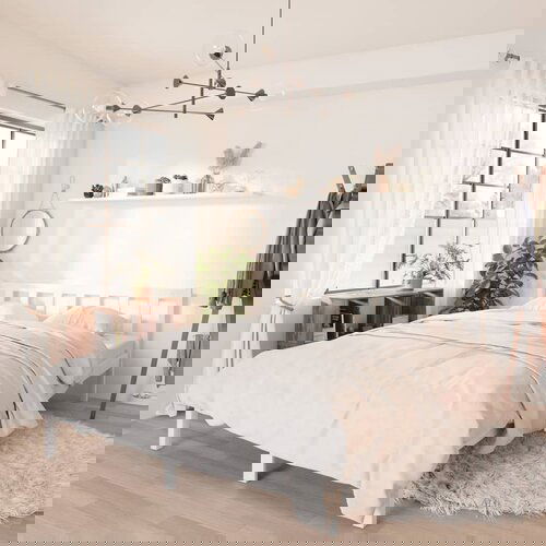 The Living Store Posteljni okvir bel iz trdne borovine 140x190 cm - Posteljni Okvir, (21525104) Slike
