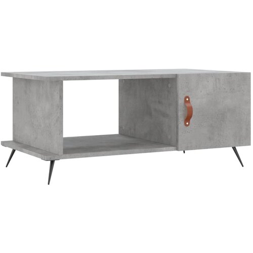 Maison Chic Klubska mizica - kavna mizica - Nizka mizica betonsko siva 90x50x40 cm konstruiran les, (21754103) Slike