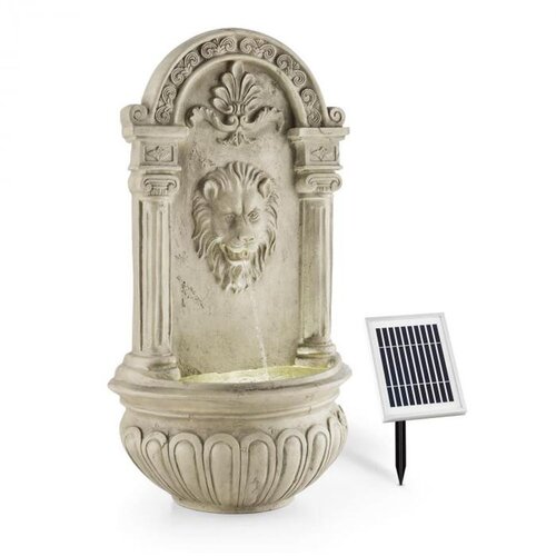 Blumfeldt L&amp;Ouml;WENSTEIN STENSKA FONTANA, VRTNA FONTANA, SOLAR 2W LED, POLIRESIN, VIDEZ KAMNA Slike