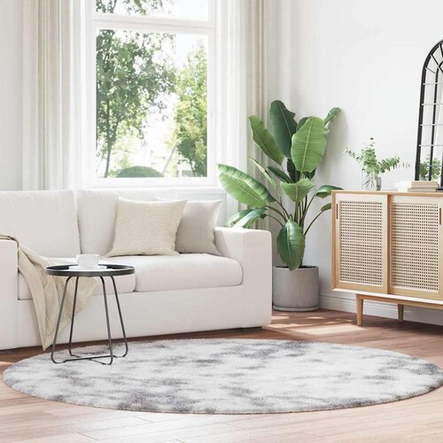 VidaXL Ko&amp;scaron;ata preproga svetlo siva 200x200 cm poliester Slike