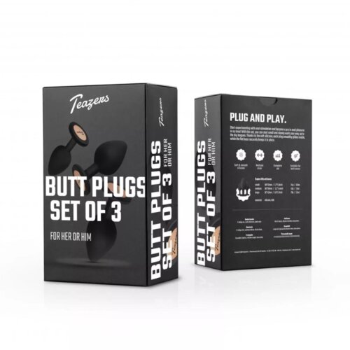 Teazers Butt Plug Set - 3 Pieces Cene