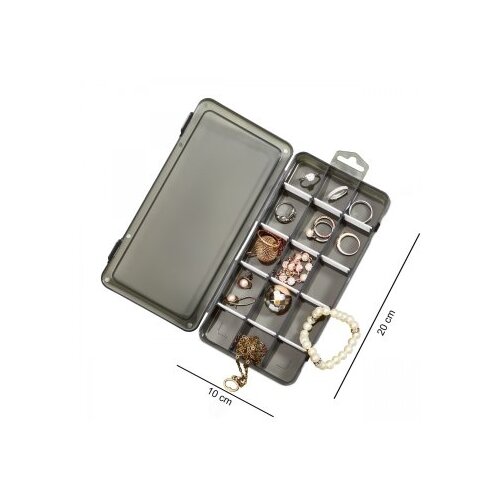Wallxpert kutija za nakit ORG-2020, 20x10x3 cm, crna Slike