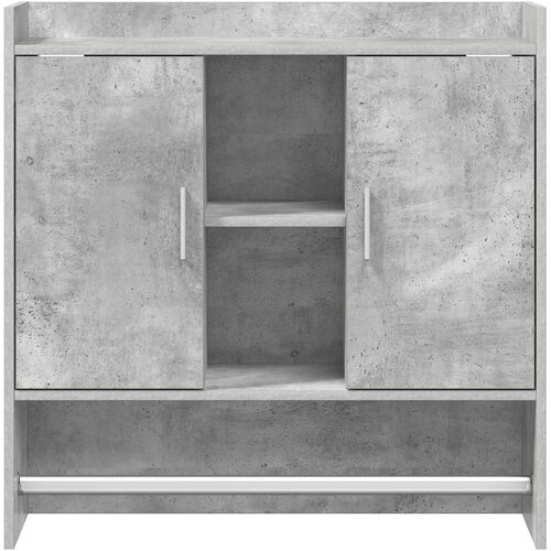  Polica na zidu Zidna montaža Betonska siva 80 x 36 x 80 cm Slike