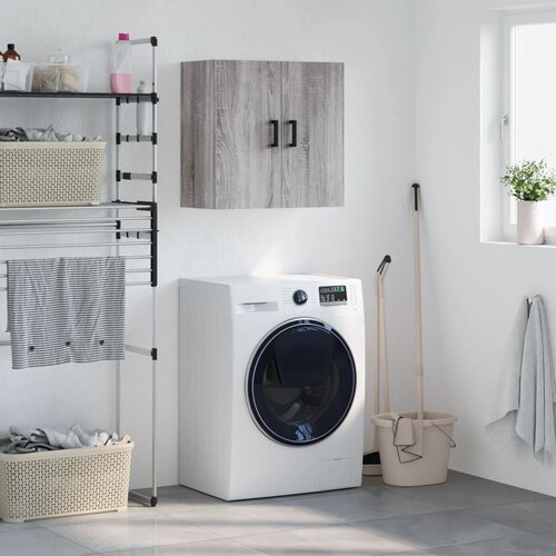 vidaXL Stenska omarica siva sonoma 60x31x60 cm inženirski les Cene