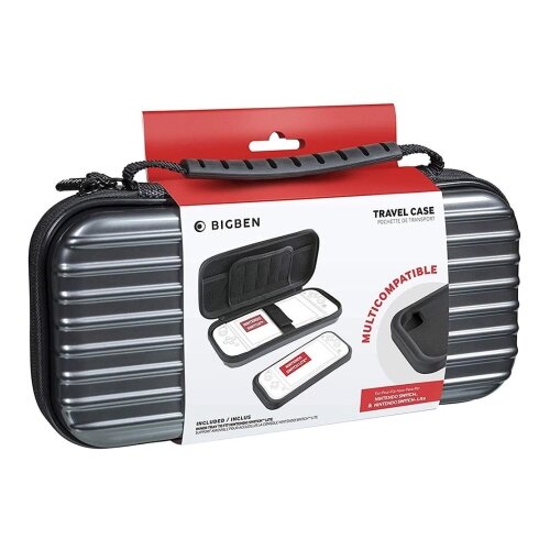 Bigben Nintendo Switch Travel Case Polycarbonate Silver Slike