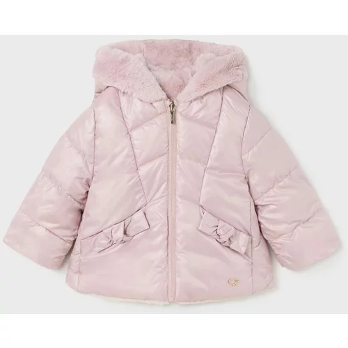 Mayoral Obojestranska jakna za dojenčke roza barva