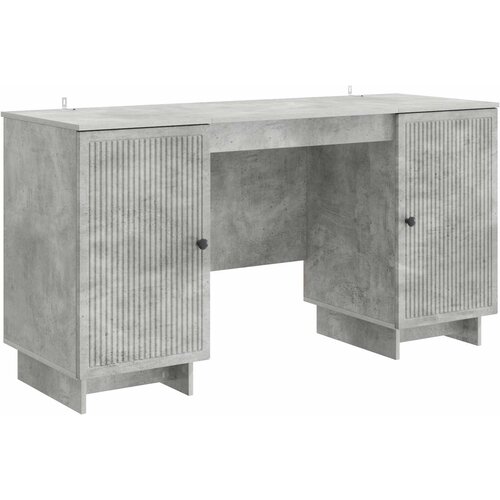  Stol Betonska siva Konstruirano drvo 142,5 x 50 x 75 cm Slike