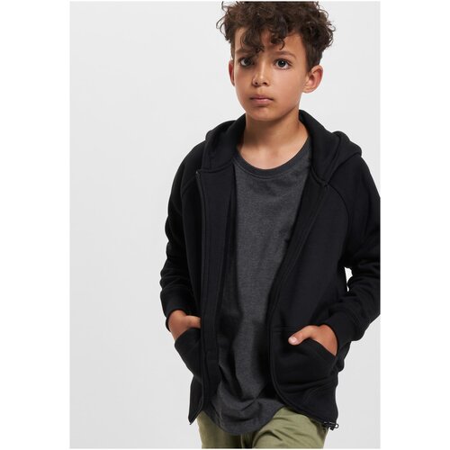Urban Classics Boys' zip-up sweatshirt black Cene
