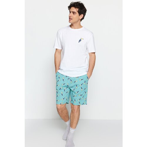 Trendyol Pajama Set - White - Animal print Slike