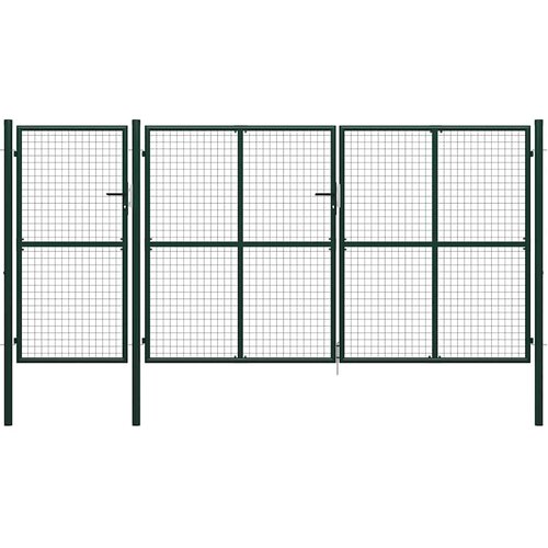  Vrtna vrata Čelik 400x150 cm Zelena Cijene