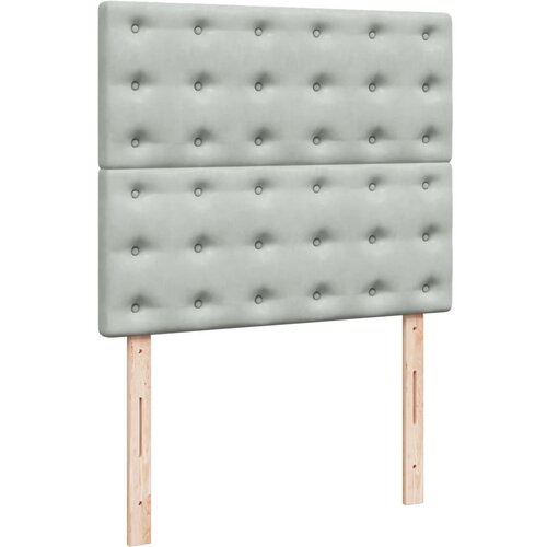 Box spring krevet s madracem svjetlosivi 120x200 cm bar&amp;scaron;unasti Slike
