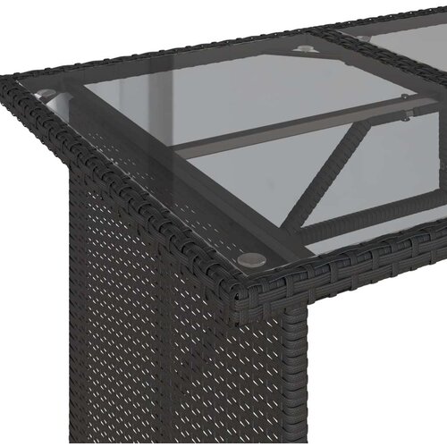 VidaXL 6-dijelni set vrtnih sofa s jastucima crni od poliratana Slike
