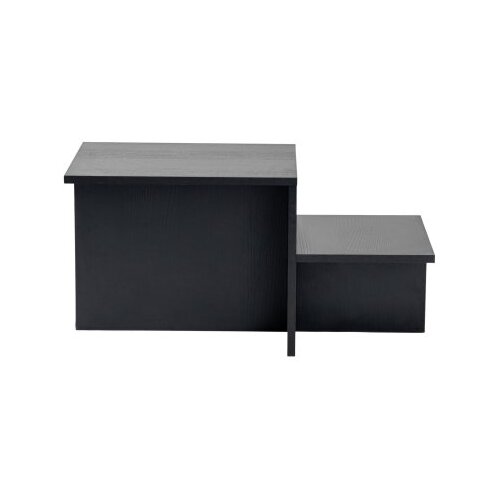 Hanah home stočić za dnevnu sobu harmony - wood black wood black coffee table Cene