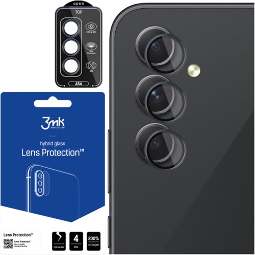 3mk LEČA ZA&amp;Scaron;ČITA PRO ČRNO KALJENO STEKLO ZA SAMSUNG GALAXY A54 5G, (21966782) Slike