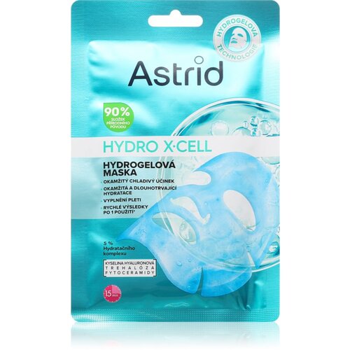 Astrid Hydro X-Cell hidrogel maska za gladitev kože in zmanjšanje vidnosti gub 1 kos Cene