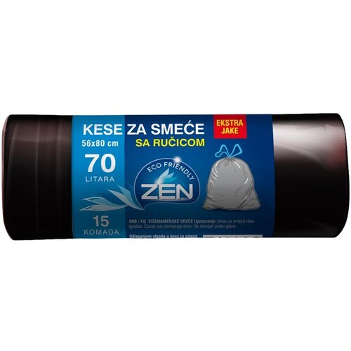 Zen kese za smeće 56CMX80CM 70L sa ručicom Cene