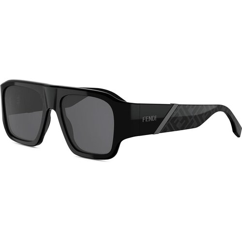 Fendi Diagonal Black Square Sunglasses - ONE SIZE (54) Cene