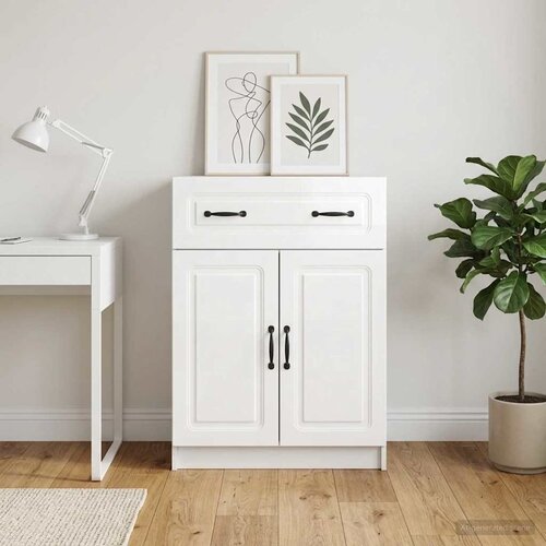  Kreveta s ladicama Bijela visokog sjaja 66 x 34,5 x 87 cm Cijene