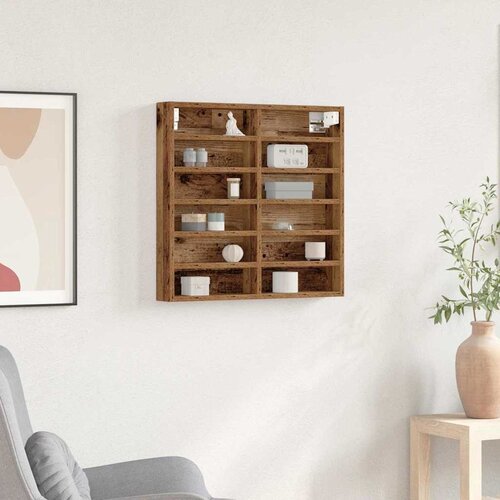  Ormar za izlaganje s policom Zidne Staro drvo 60 x 8,5 x 58 cm Cijene