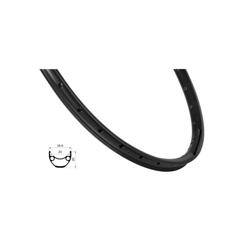 Force felga xc disc 584x23, 36h, crna ( 702388 ) Slike