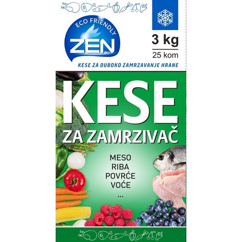 Zen Kese za zamrzivač, 3kg, 25 komada Cene