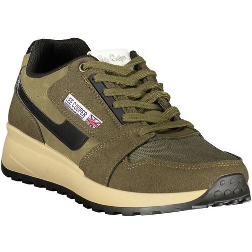 Lee Cooper mu&amp;scaron;ke tenisice LCM628120 s crnim detaljima maslinastozelene Slike