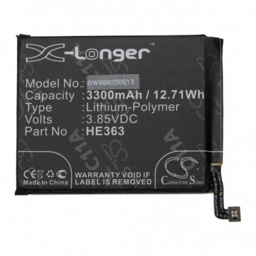 VHBW Baterija za Nokia 8.1, 3300 mAh Slike