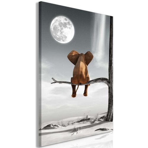  Slika - Elephant and Moon (1 Part) Vertical 40x60 Slike