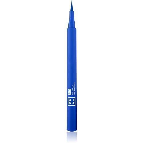 3INA The Color Pen Eyeliner črtalo za oči v obliki flomastra odtenek 850 - Blue 1 ml Slike