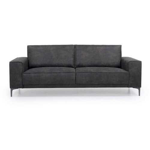 Scandic antracit siva sofa od imitacije kože Copenhagen, 224 cm Slike
