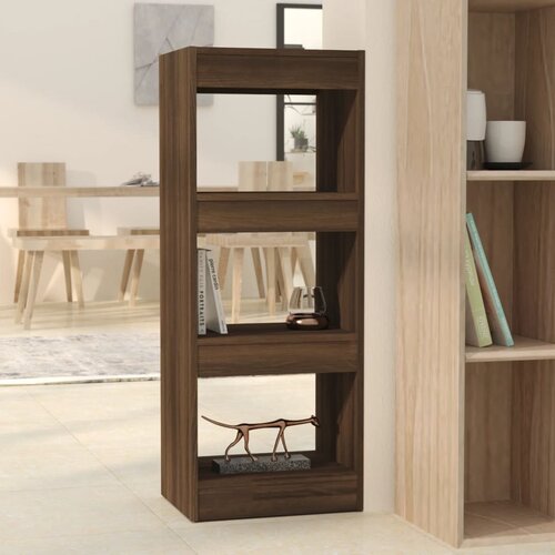  The Living Store Knjižna omara/pregrada rjavi hrast 40x30x103 cm iverna plo&amp;scaron;ča - Knjižna Omara, (21431253) Slike