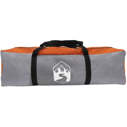 Instant &amp;scaron;ator s krovom Siva i narančasta 305 x 215 x 140 cm Slike